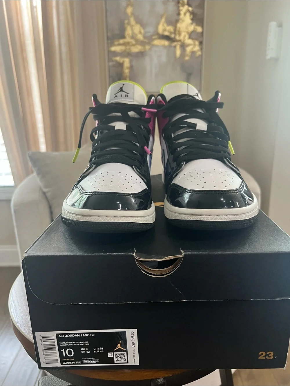 Air Jordan 1 Mid SE Cyber Active Fuchsia – Men’s Size 10